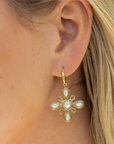 Monique Gem Dangle Earrings - MOP