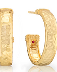Cleopatra Classic Medium Hoop Earrings - Gold