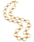 Cleopatra Grande Link Necklace, 16"+2'' - Gold