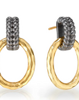 Cleopatra Regal Link Earrings - Gold/Midnight