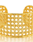 Veranda Caning Cuff - Gold