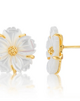 Mermaid Garden Petite Stud Earrings - MOP