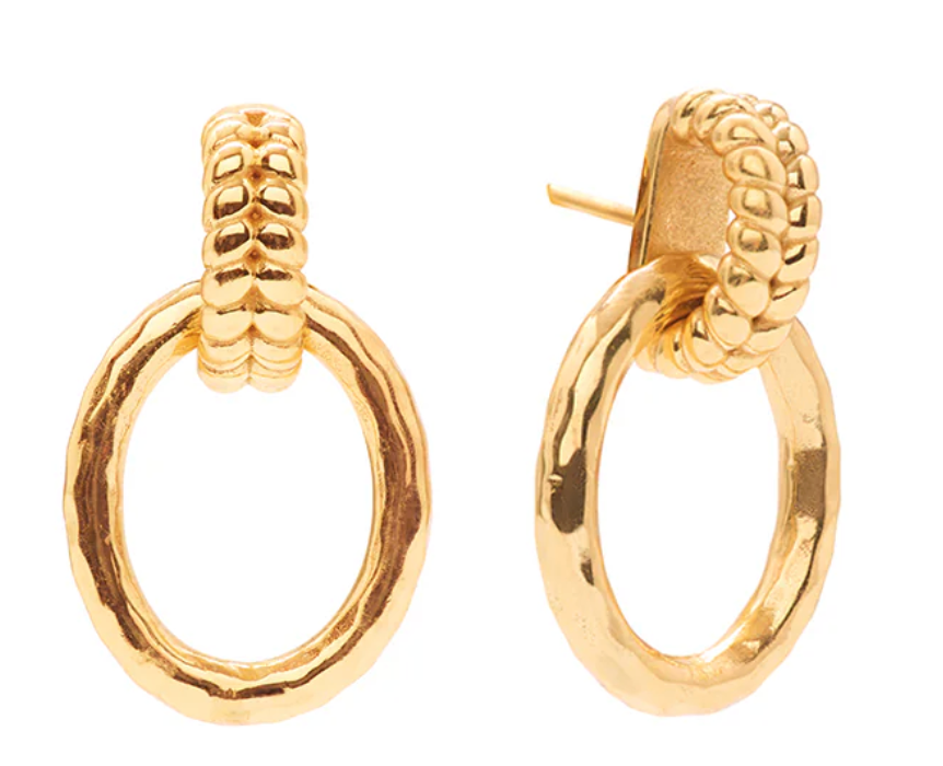 Cleopatra Regal Link Earrings - Gold