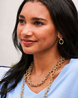Cleopatra Regal Link Earrings - Gold