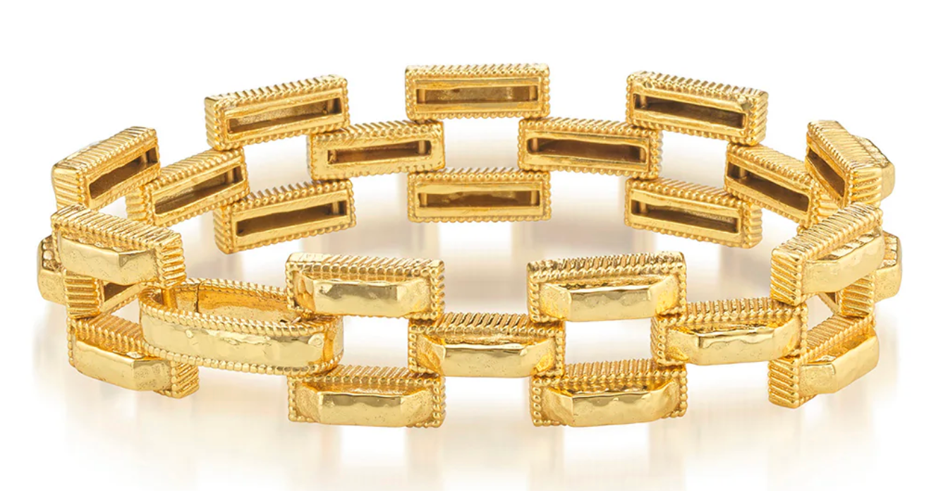 Pathway Petite Link Bracelet, 7.25" - Gold