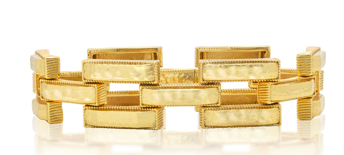 Pathway Link Bracelet, 7.5" - Gold