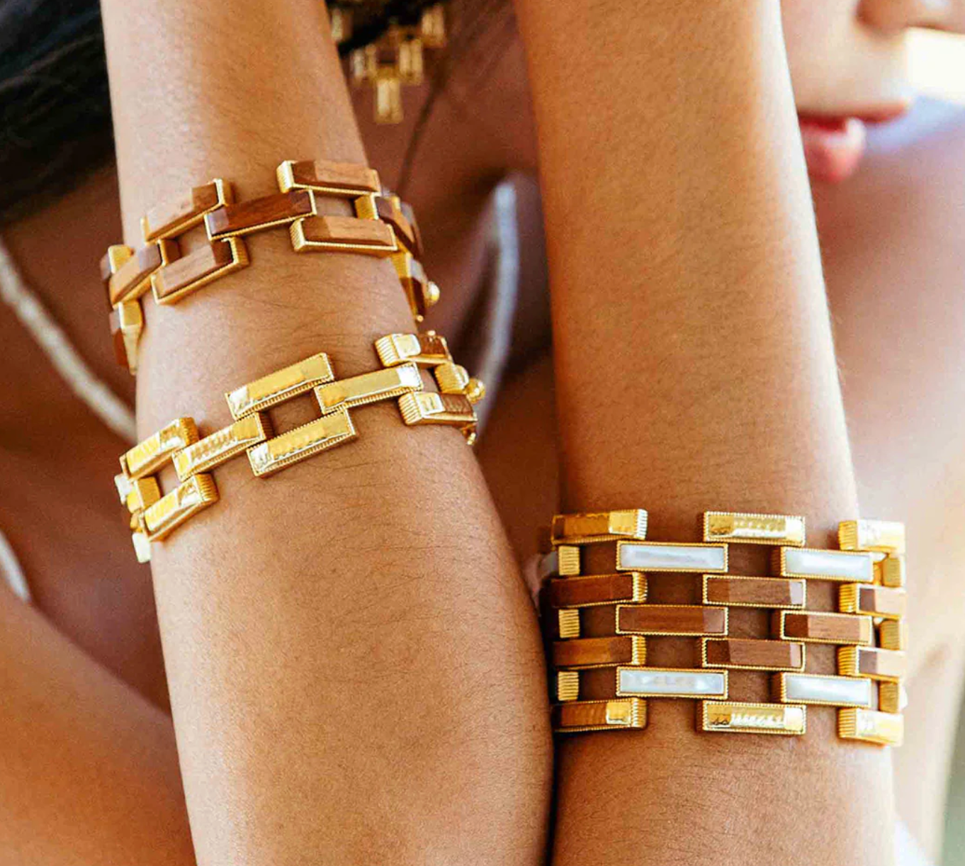 Pathway Link Bracelet, 7.5" - Gold