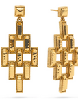 Pathway Post Drop Earrings - Gold