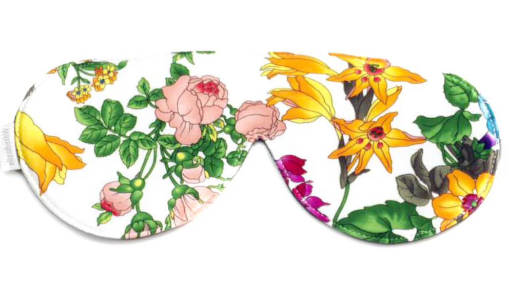 Elizabeth W Floral Blush Sleep Mask