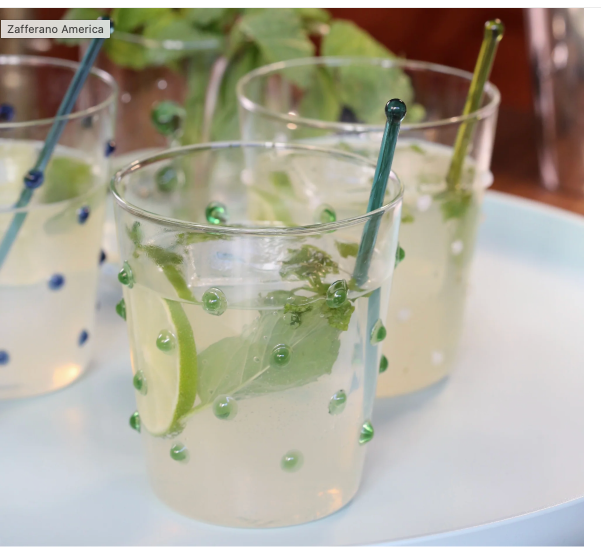 Zafferano America Party Glasses