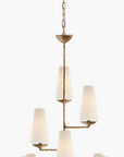 Fontaine Vertical Chandelier: Designer AERIN. GILDED PLASTER