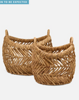Olivia Nesting Baskets - Pigeon and Poodle. Set of 2