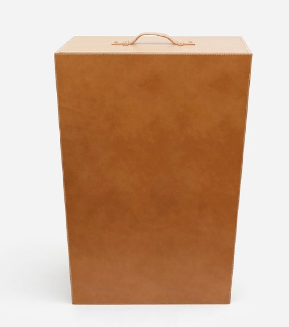 Barnet Rectangular Hamper  Camel Leather - Pigeon and Poodle