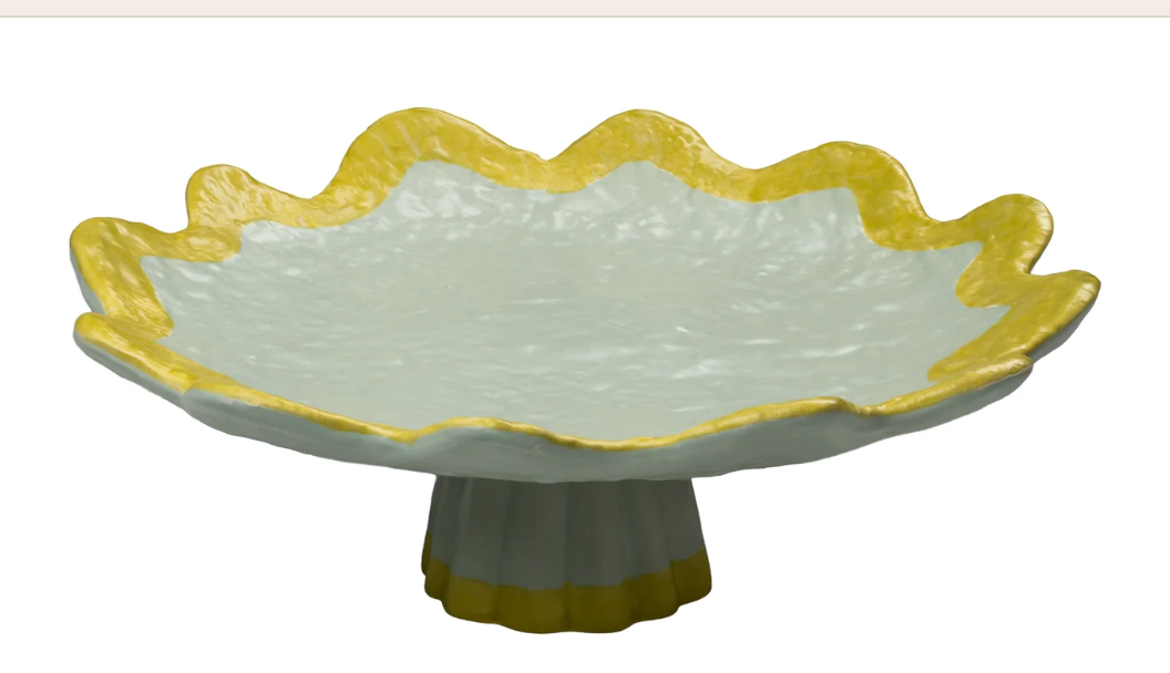 Rickrack Cake Plate