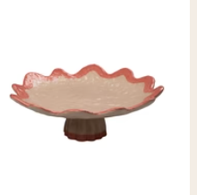 Rickrack Cake Plate